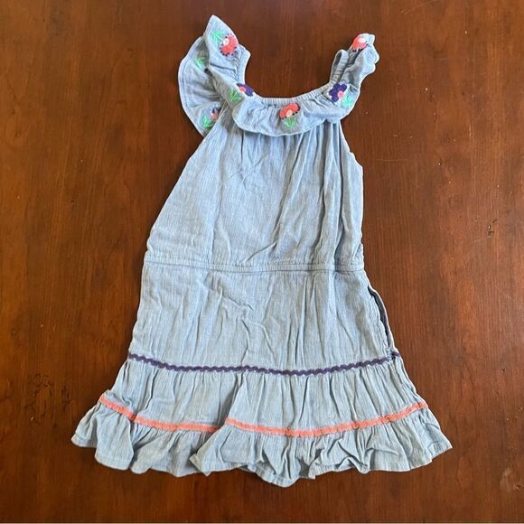 Mini Boden Toddler Girl Cotton Tiered Summer Dress with Pockets Size 3- 4 T - Picture 8 of 9